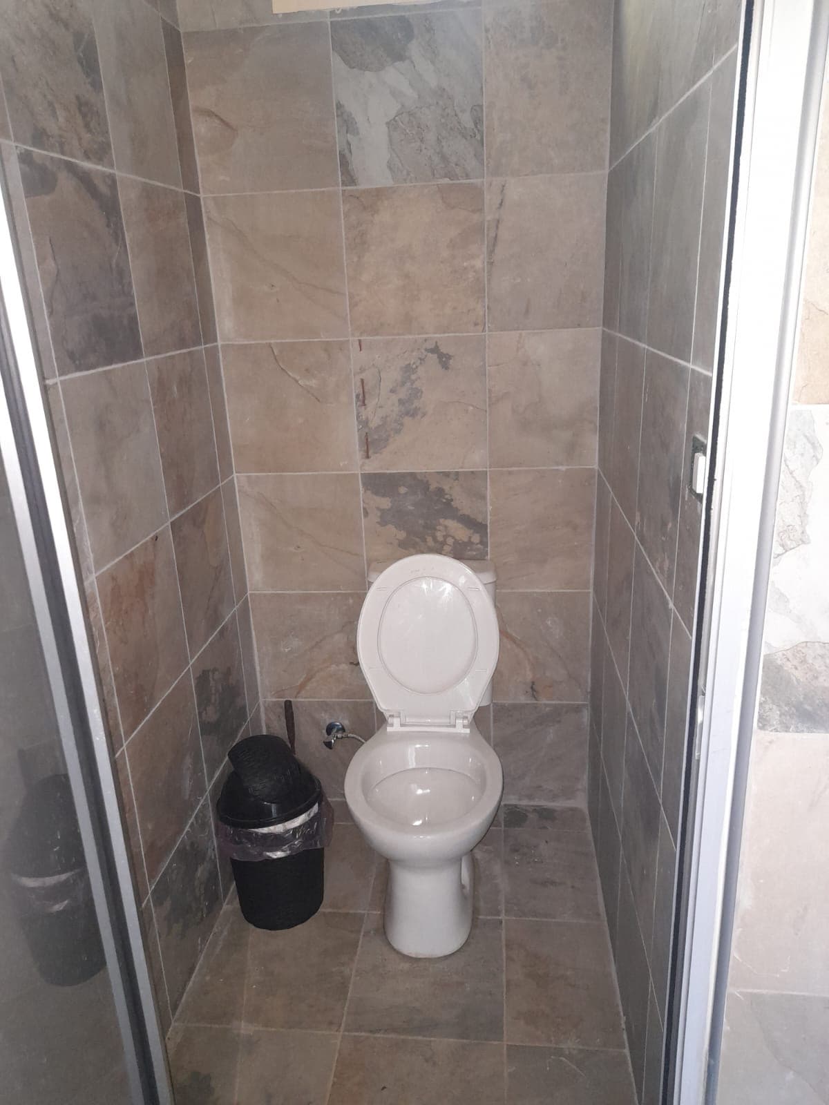 Clean and eco-friendly toilet area at Horizon Pines glamping site Lebanon