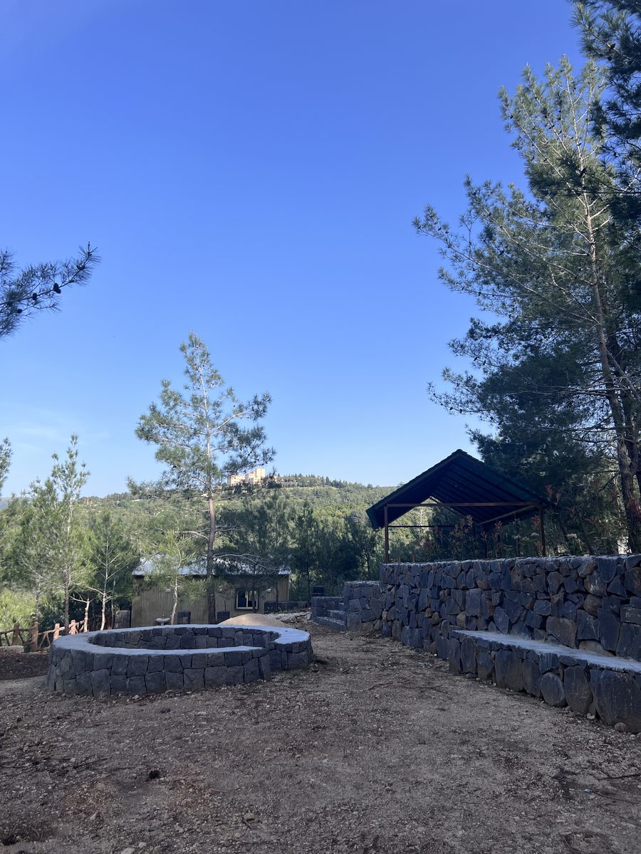 Camping Area With Shelter View