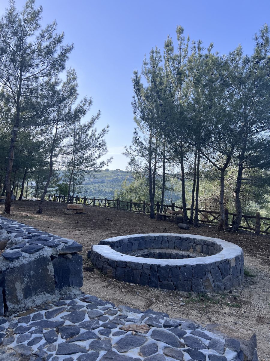 Fire Pit And Stone Patio
