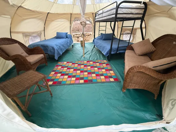 Lotus Belle tent — canvas detail 1