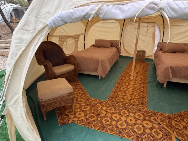 Lotus Belle tent — detail