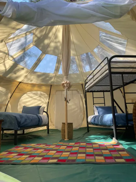 Lotus Belle tent — morning 1