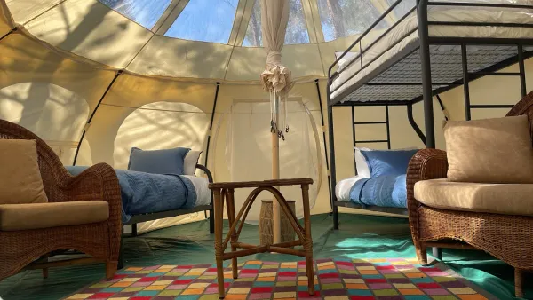 Lotus Belle tent — wide view